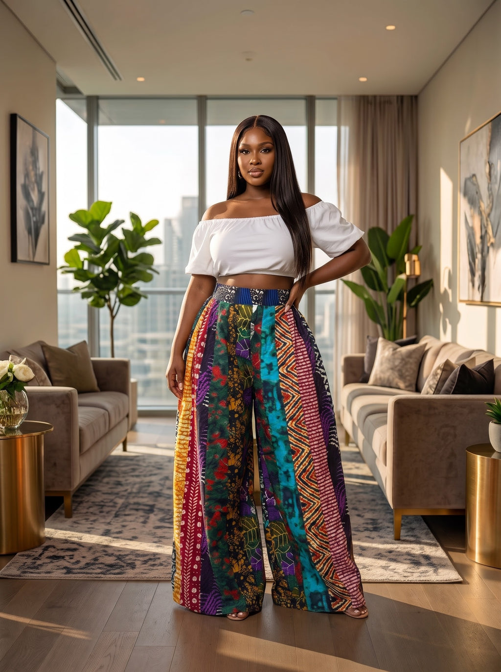 M92N Ankara patch pant