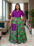 U92V Ankara set Skirt and top