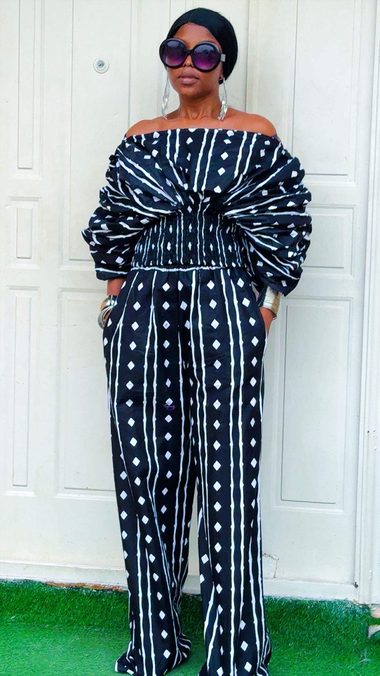 T54U (100%cotton Ankara two piece)