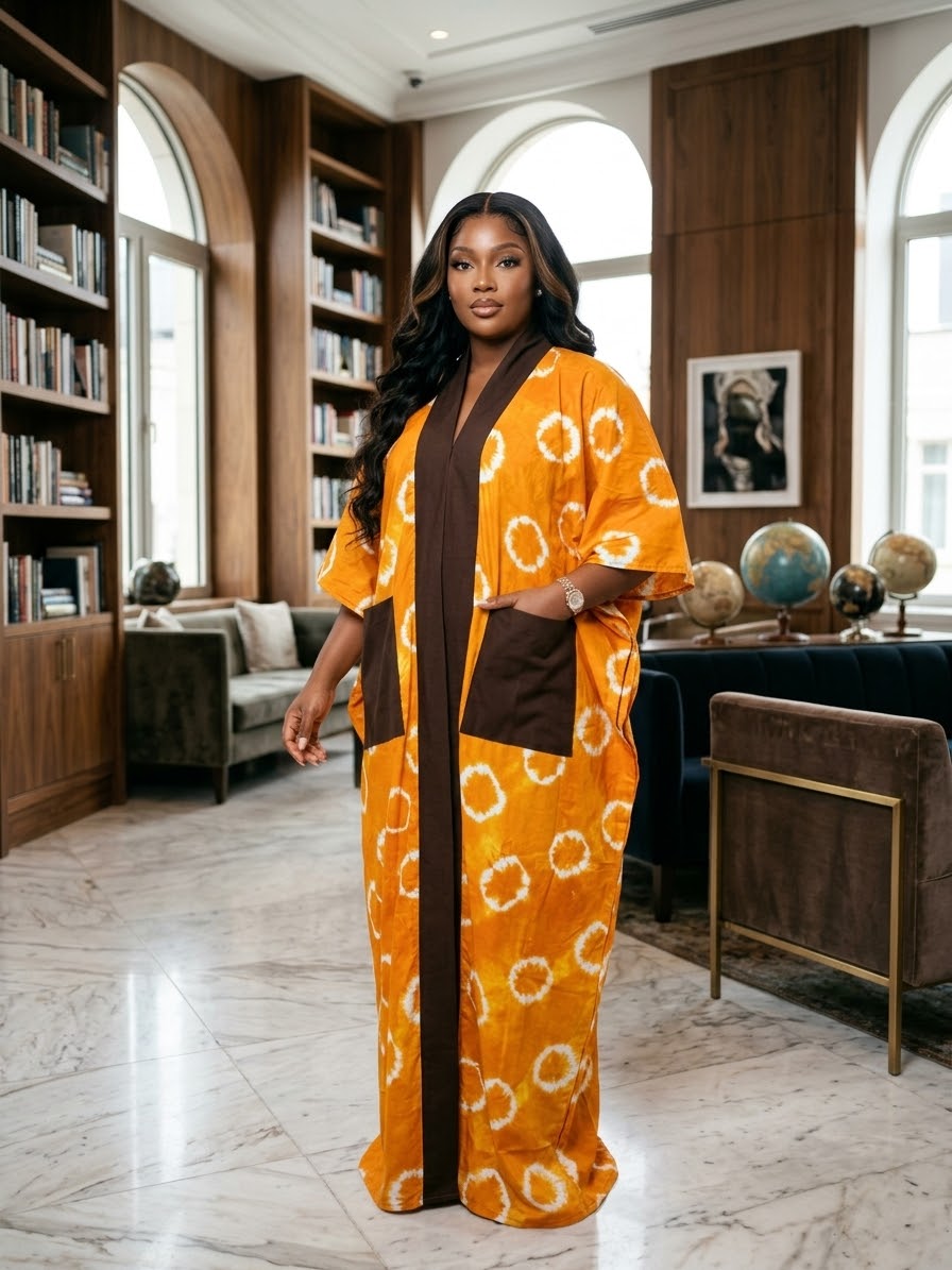 E85F 100% Ankara and Asoke dress
