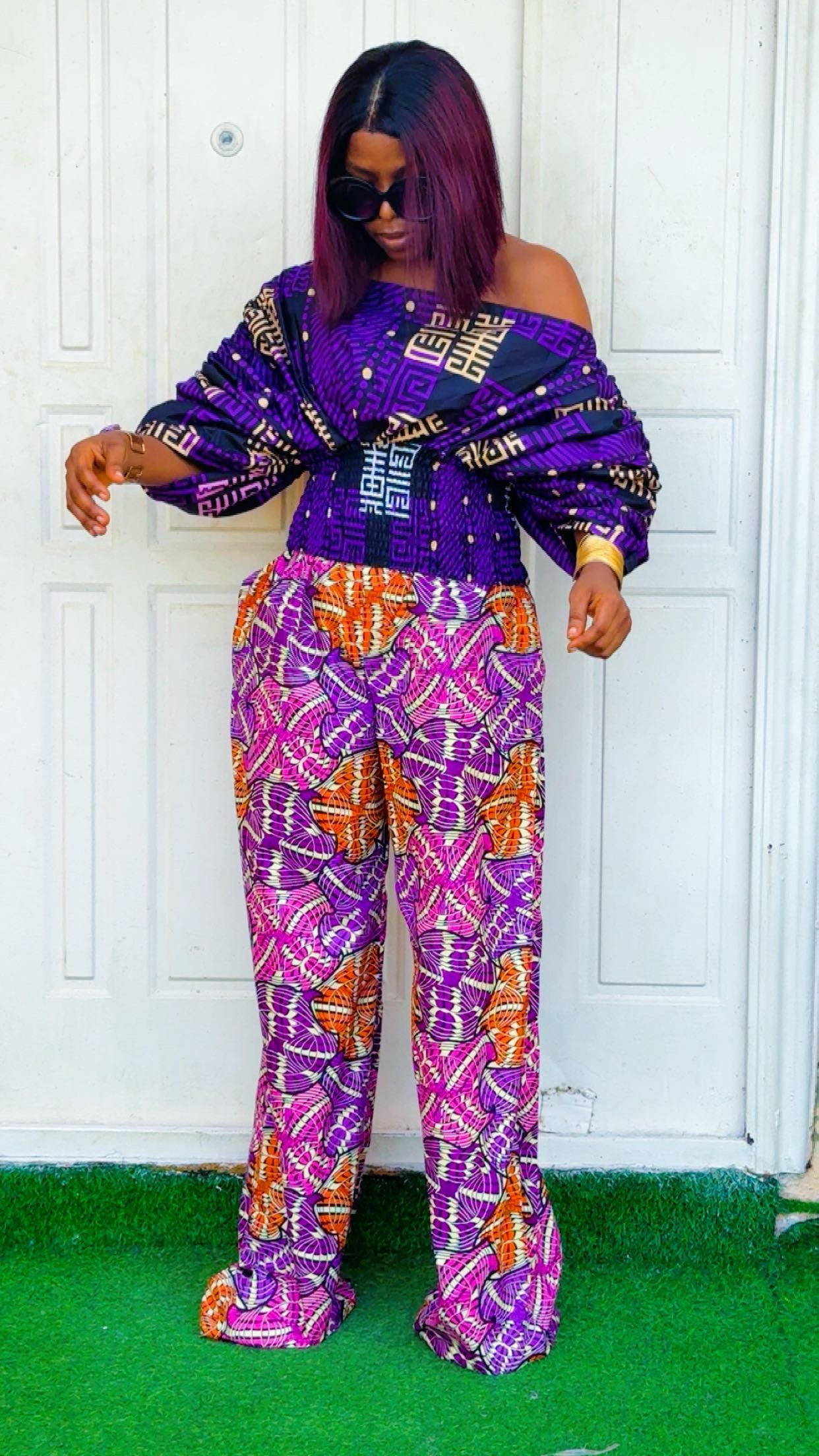 H63I (Ankara Dress two pieces )