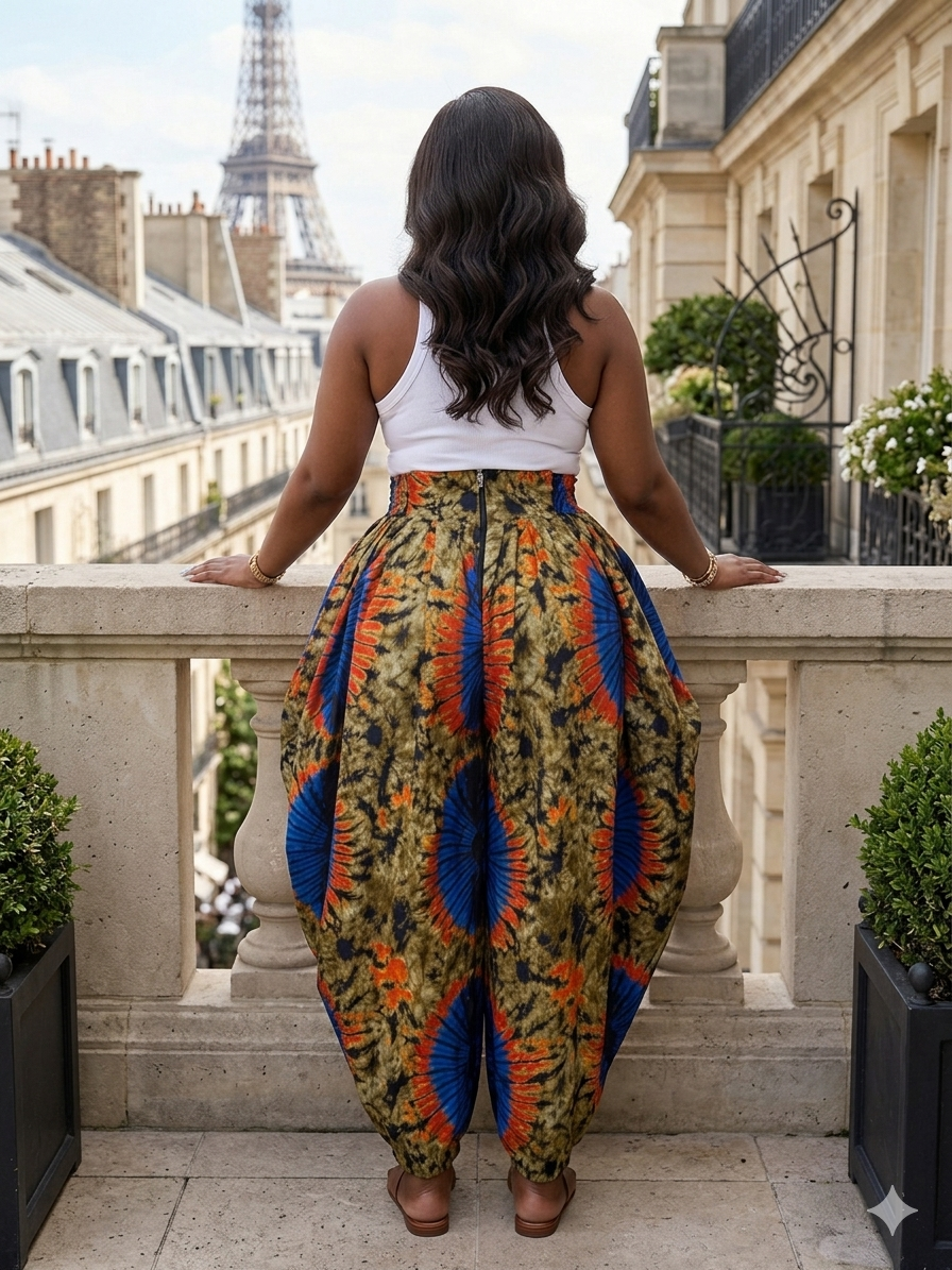 D36E(WHITE TOP AND ANKARA PANT)