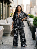 C87D silk and chiffon set