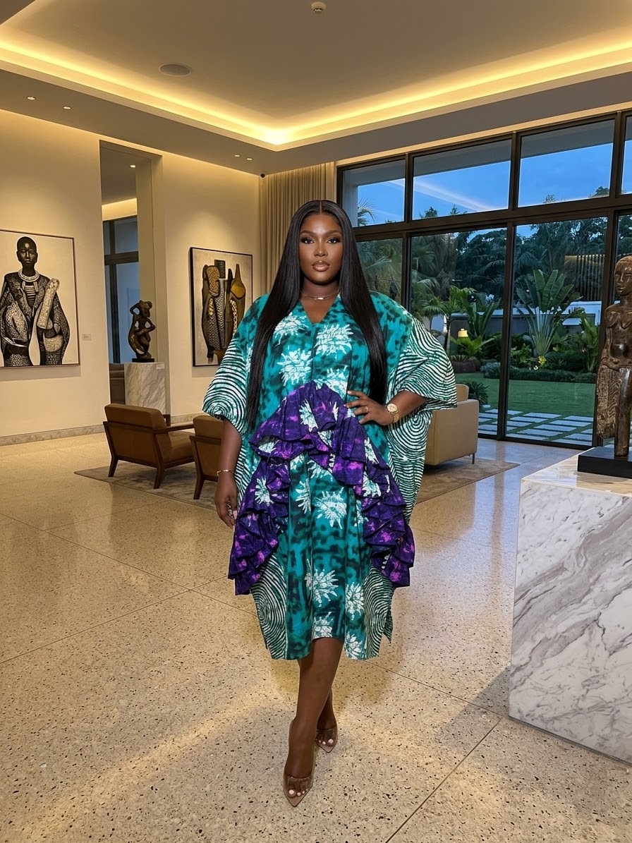 E85F Ankara dress