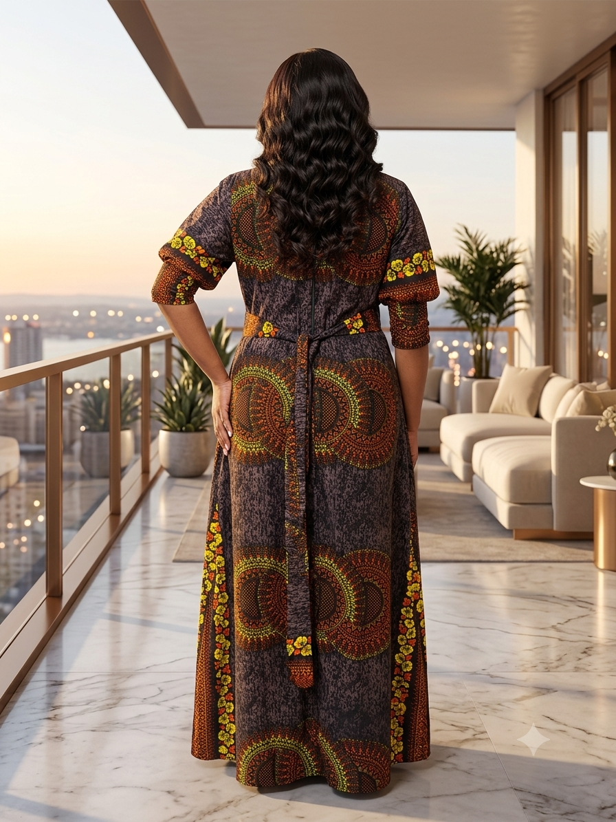 H66I (Ankara long dress)