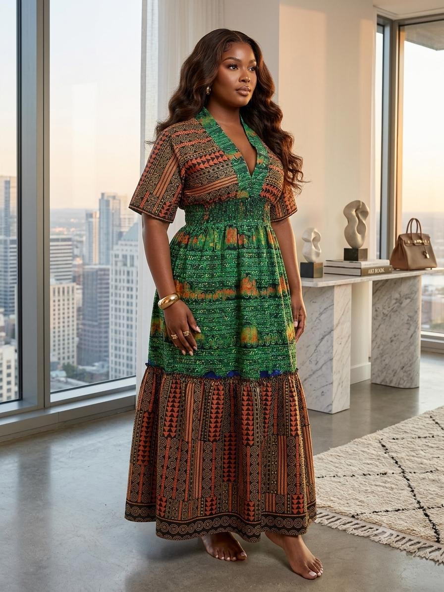 N49O (ANKARA DRESS)