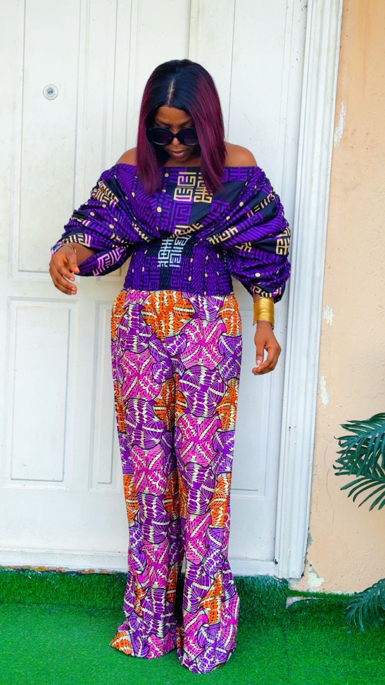 H63I (Ankara Dress two pieces )