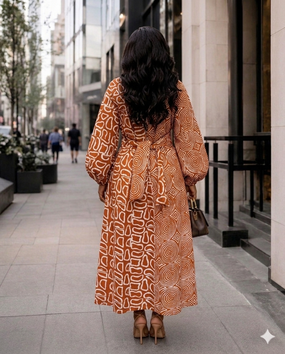 O43P(100% ANKARA DRESS)