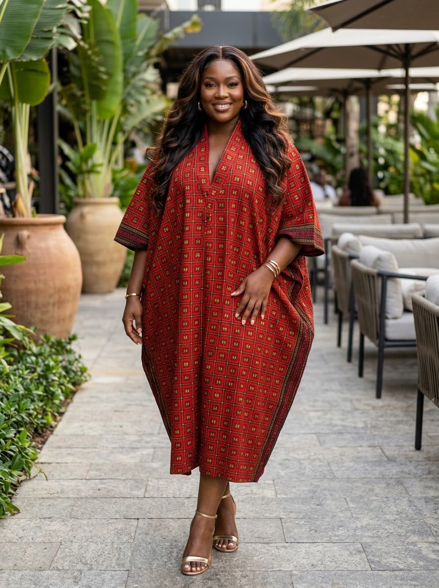 Q86R Ankara dress