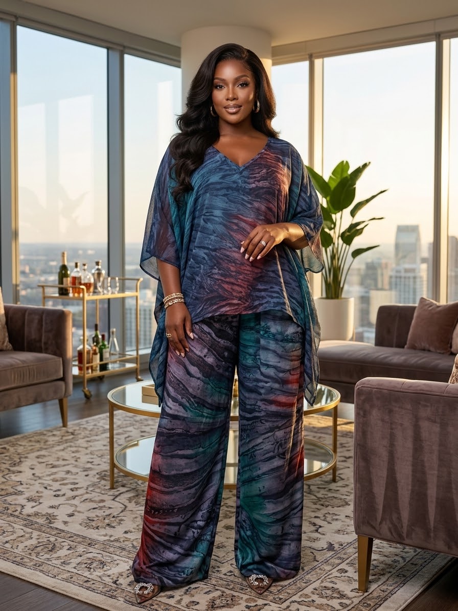 Y77Z (Silk and chiffon set)