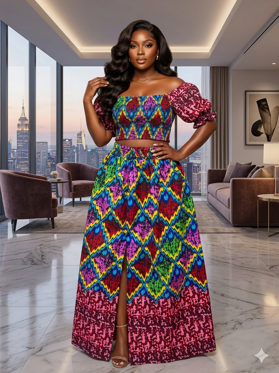 B53C ( SKIRT AND TOP)