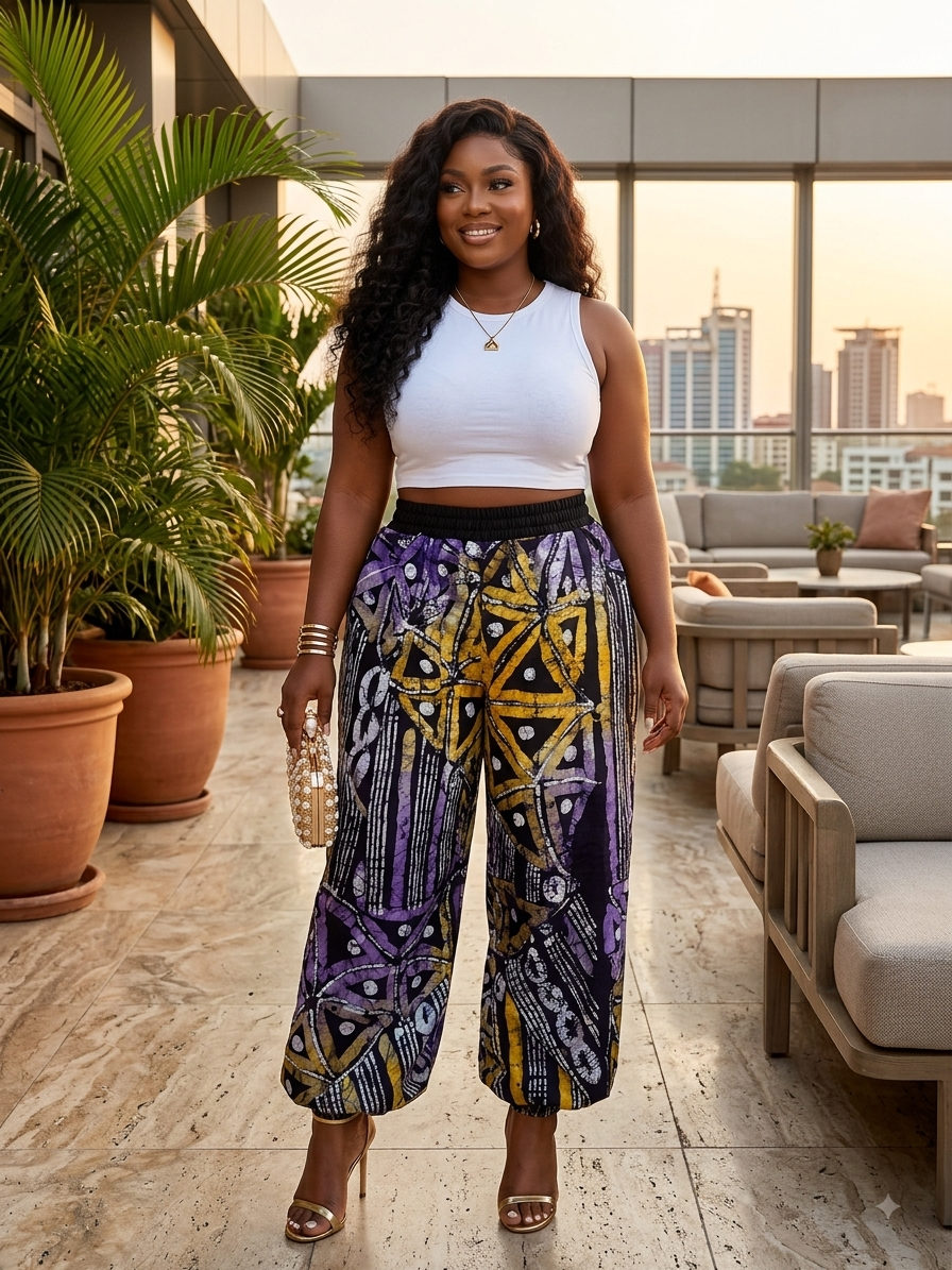 E70F (Adire pant )
