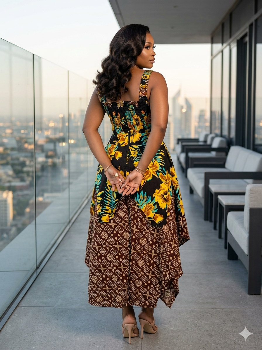 M55N (Ankara Top and Skirt)
