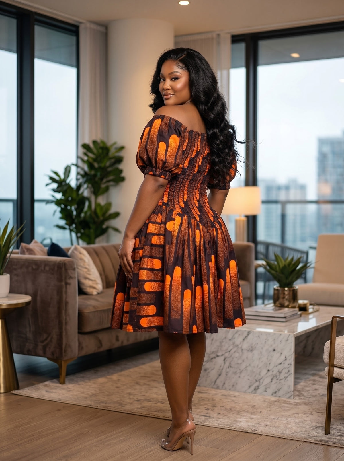 I90J Ankara dress