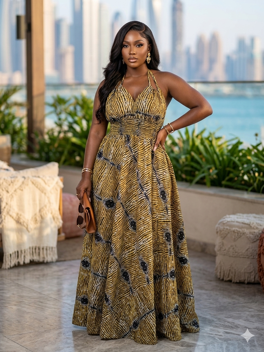 O54P(ANKARA DRESS)