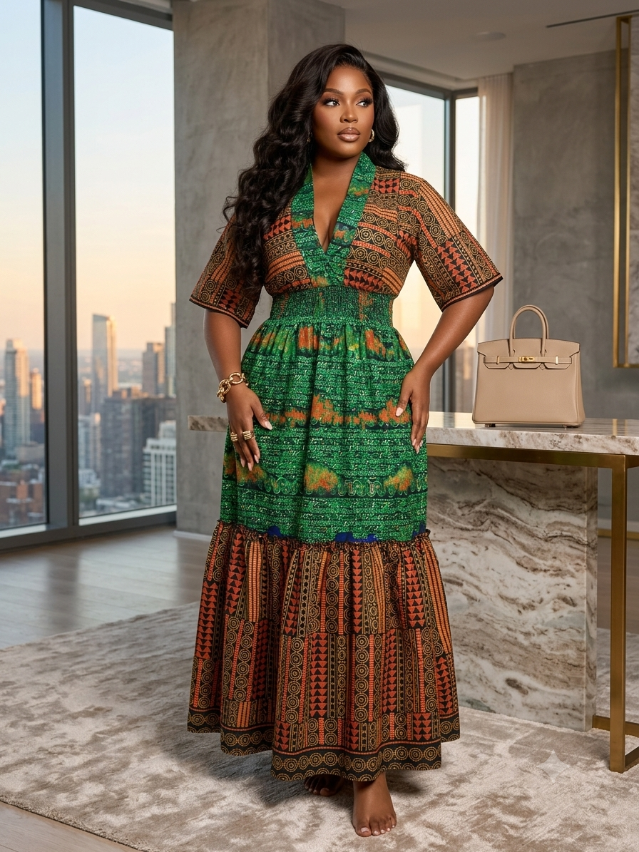 N49O (ANKARA DRESS)
