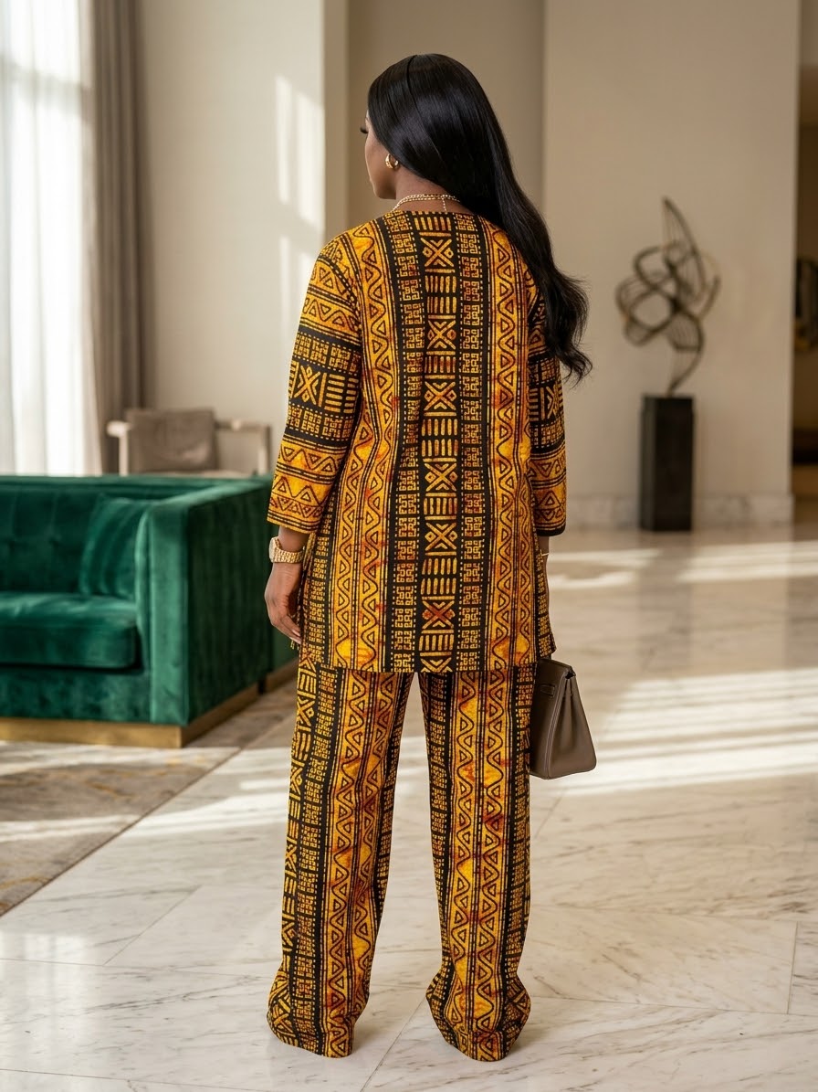 D77E (Ankara two piece )