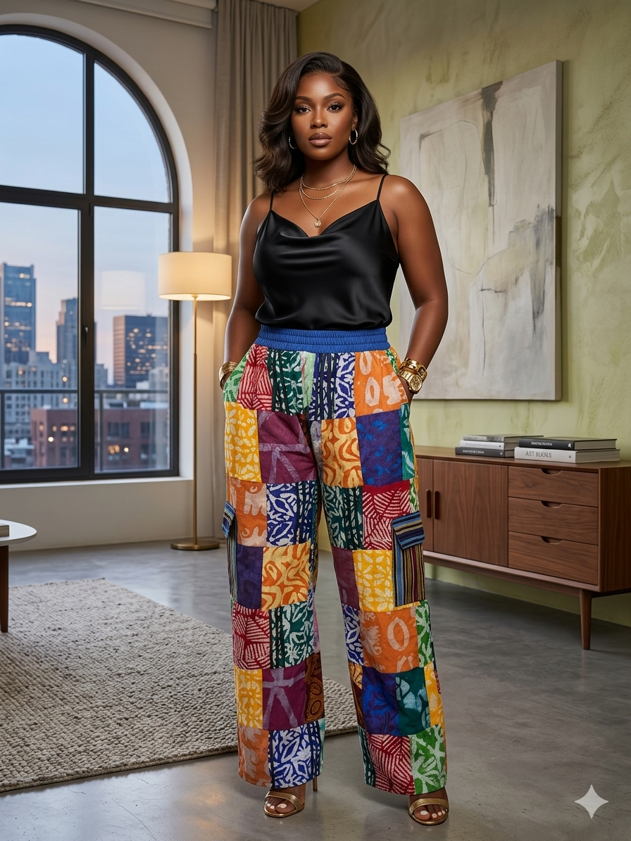 K25L(ADIRE PATCH PANT)