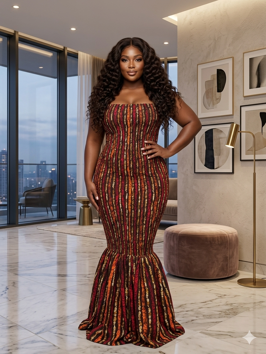 I49J (ANKARA DRESS)