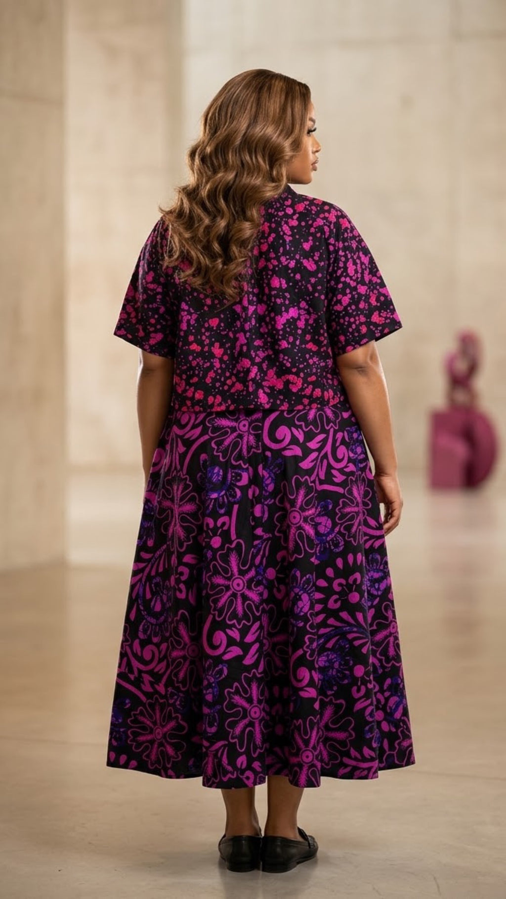 N73O (Ankara skirt and top )