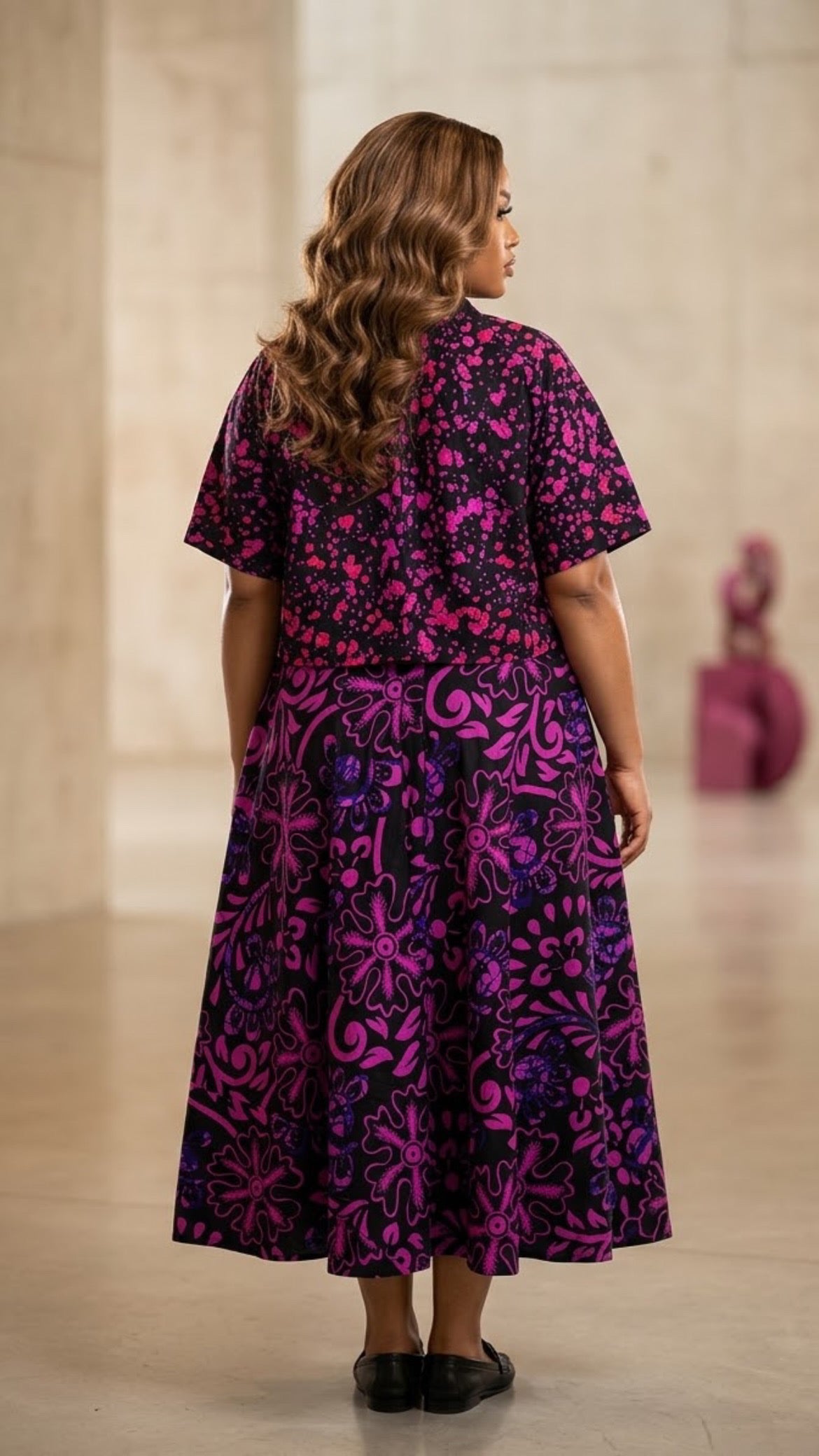 N73O (Ankara skirt and top )