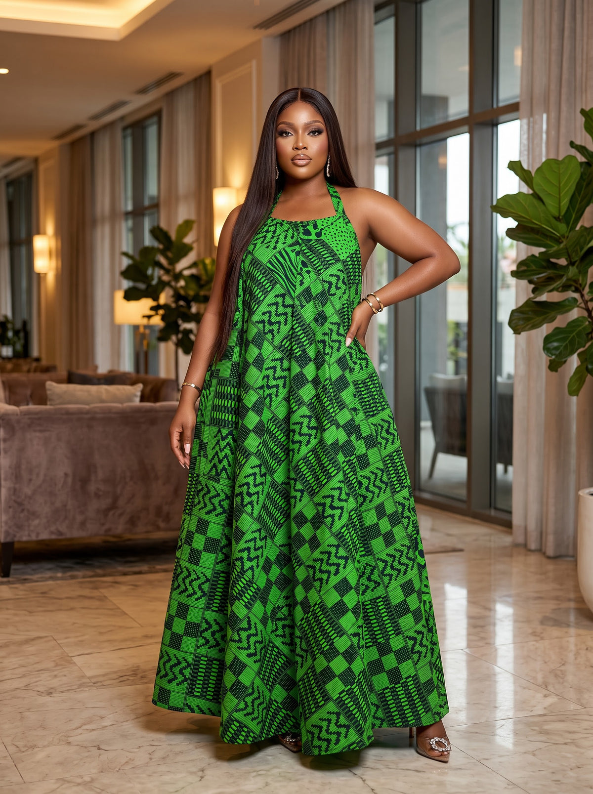 Q90R Ankara dress