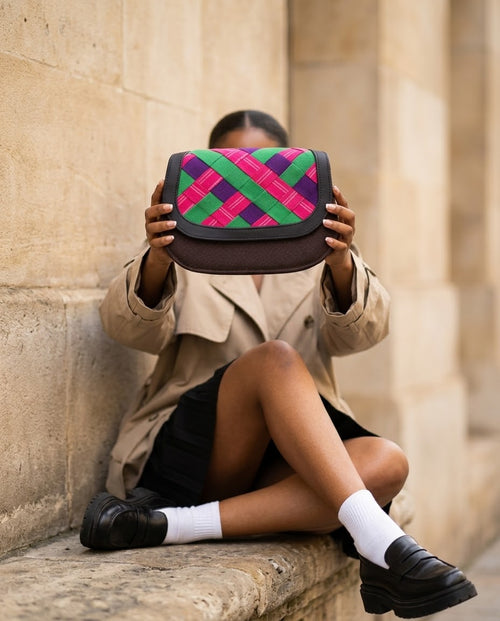 23B Asoke and raffia bags