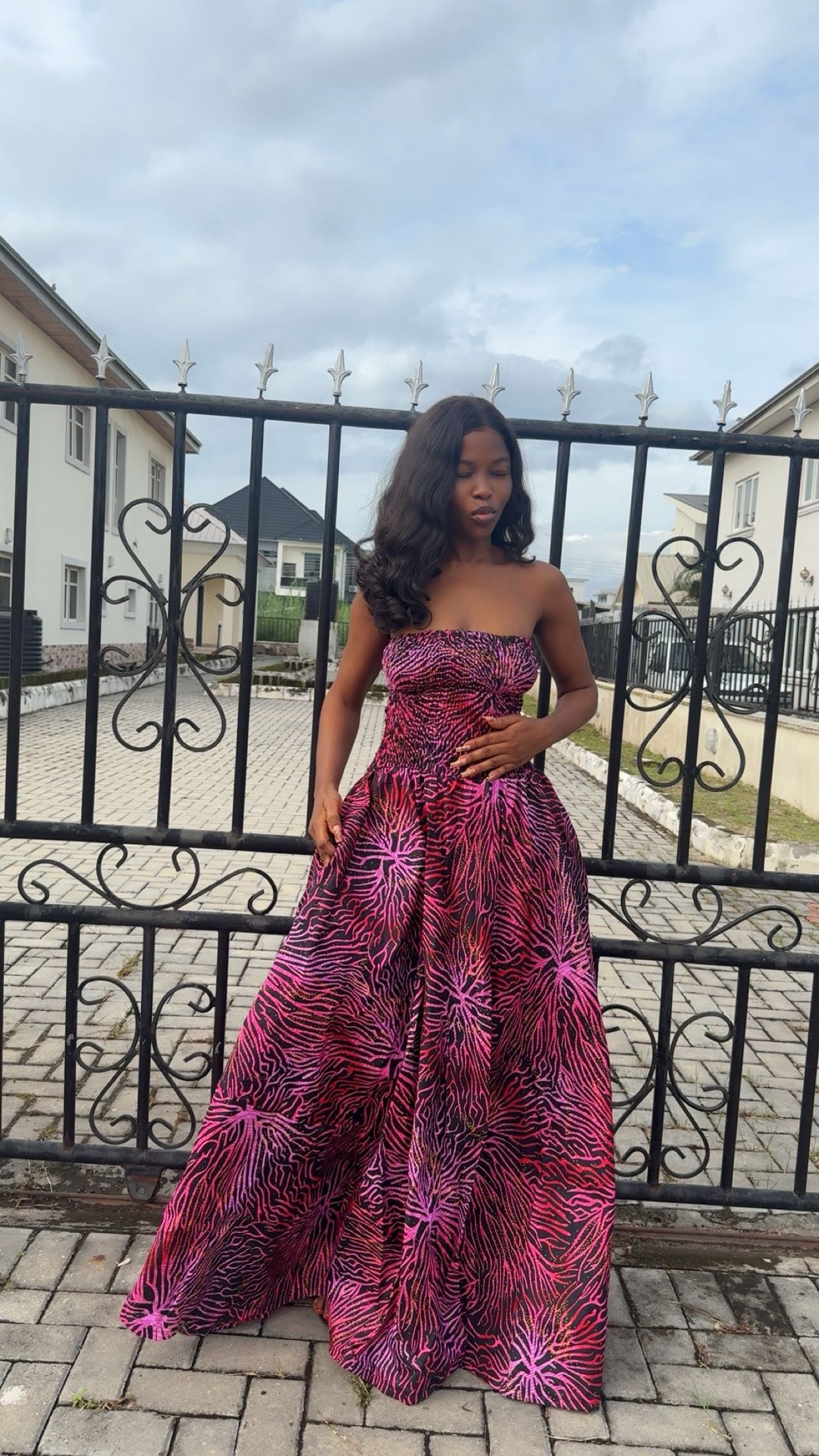 H53I(ANKARA DRESS)