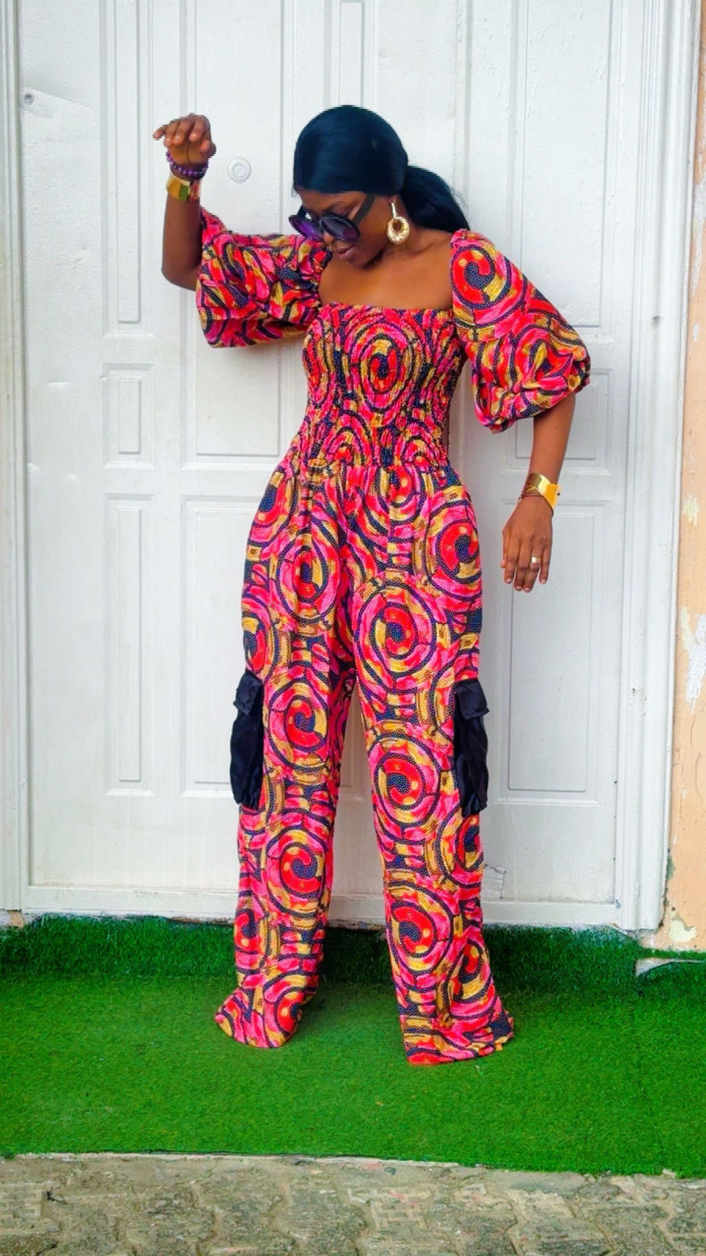 S82T Ankara jumpsuit