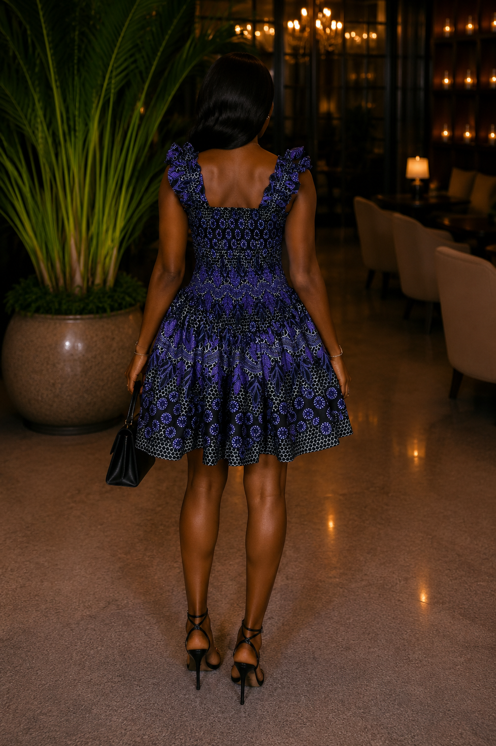 J53K (ANKARA SHORT DRESS)