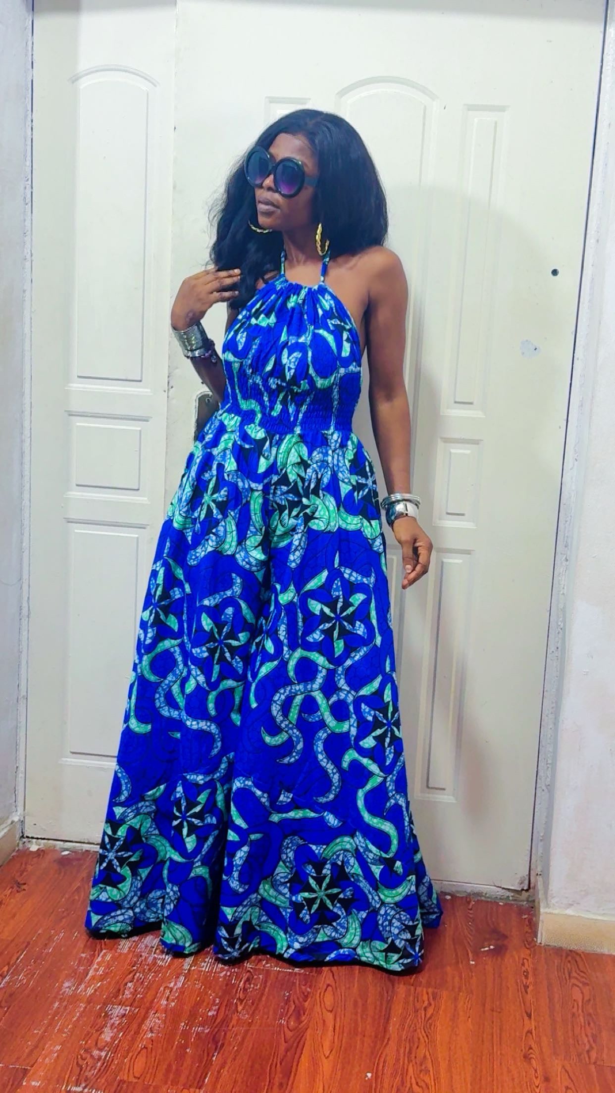 W77X (Ankara jumpsuit )
