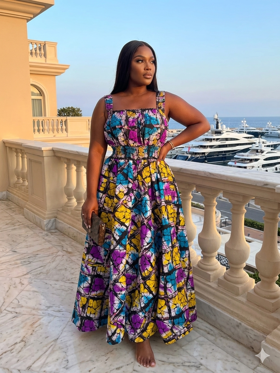 Q38R(ANKARA DRESS)