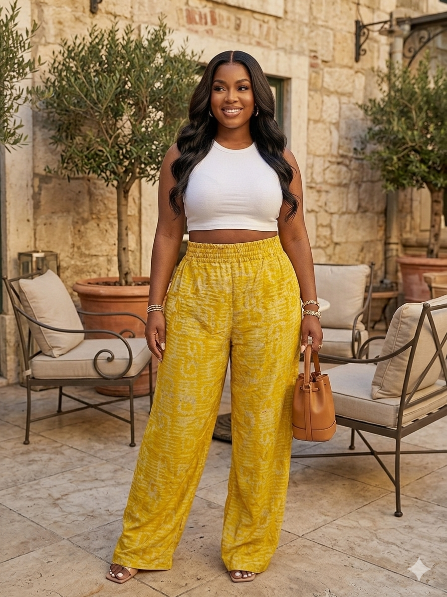U37V(ADIRE PANT AND TOP)