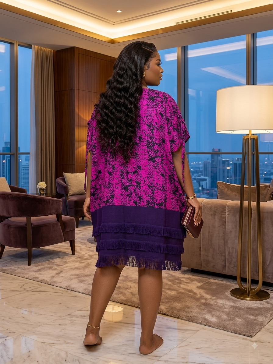 D71E (Asoke and Ankara dress100% cotton)