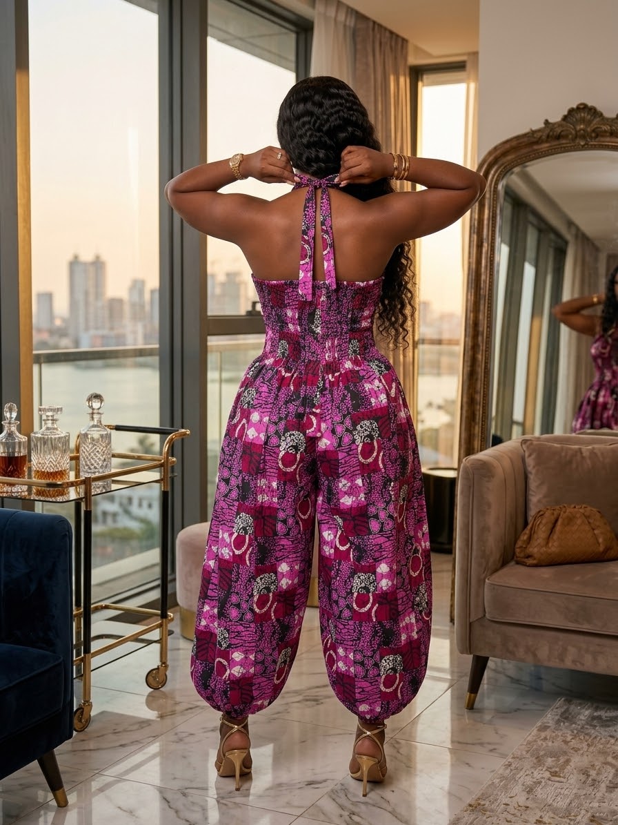 F78G (Ankara jumpsuit )