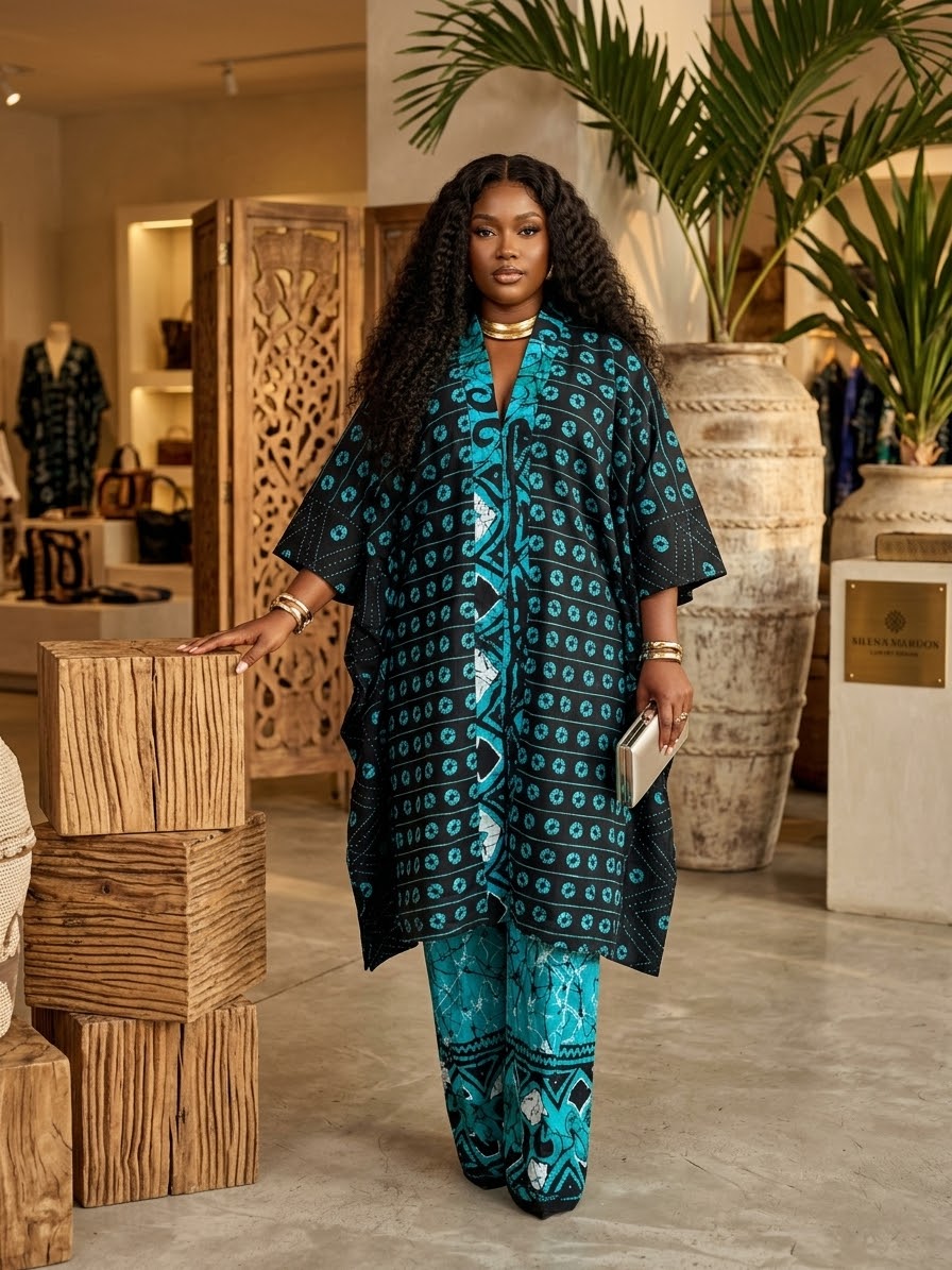 A85B 100%cotton Ankara set