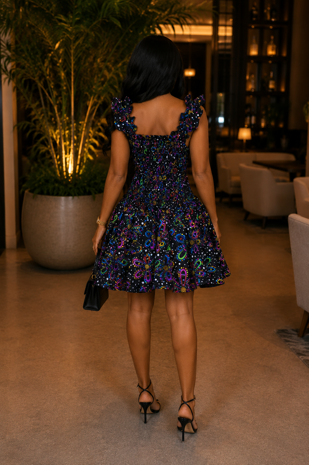 M53N (ANKARA SHORT DRESS)