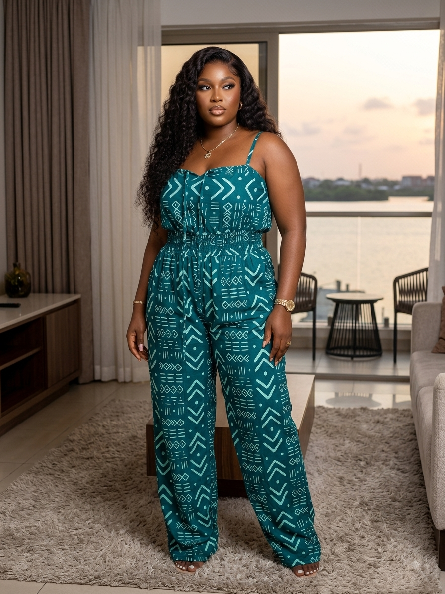 L71M (Ankara jumpsuit )