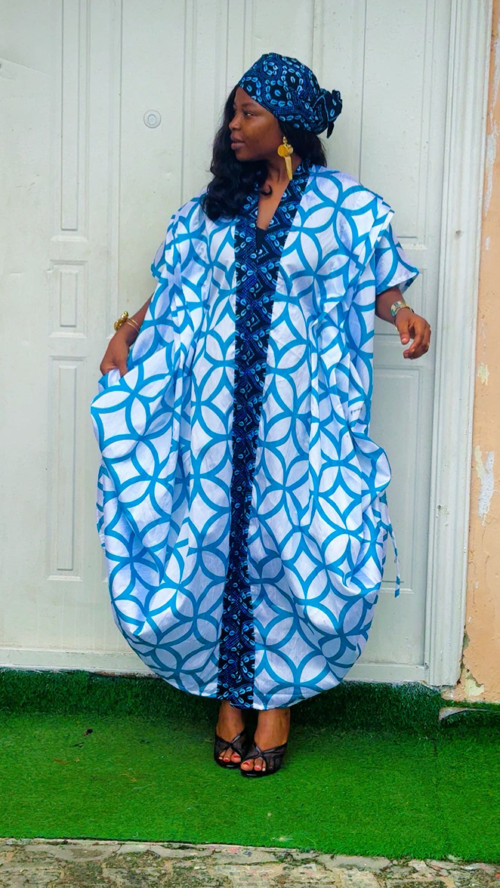 P89Q Raw silk and Ankara