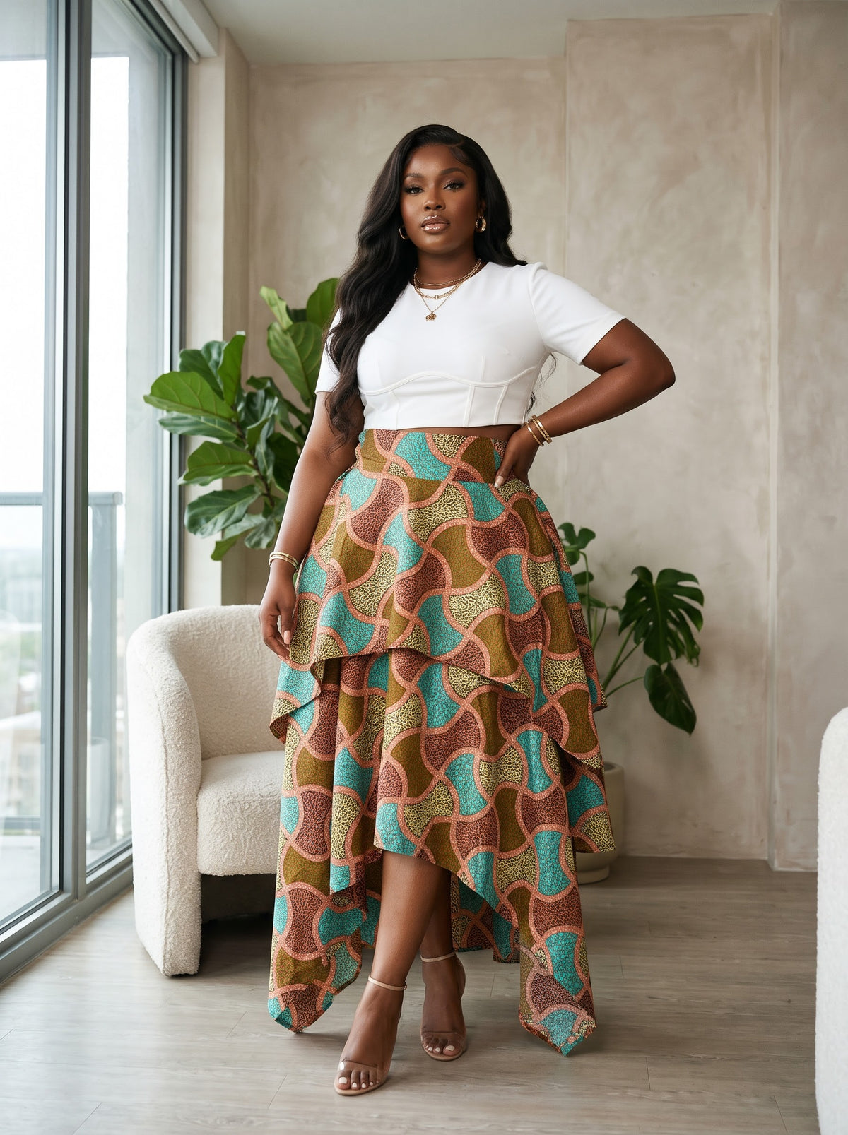 P92Q Ankara skirt