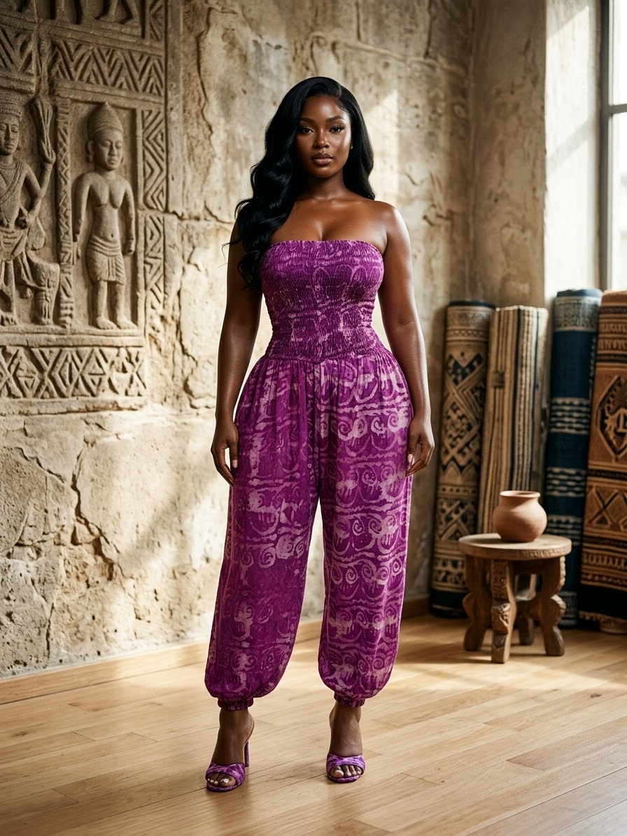 Q73R (Adire Jumpsuit)