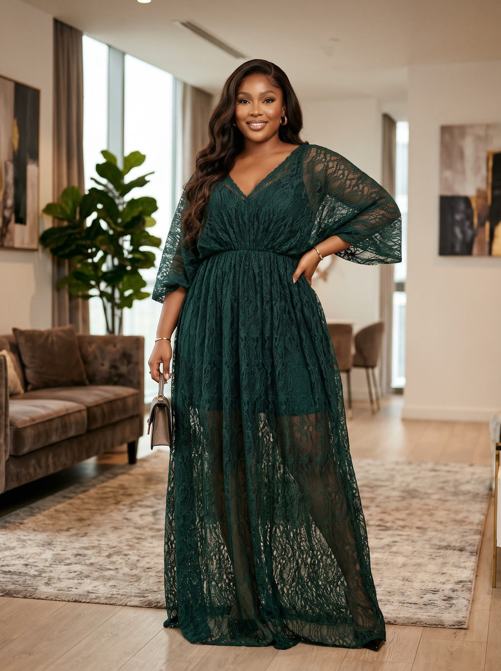 Q92R Santini lacedress it comes with inner