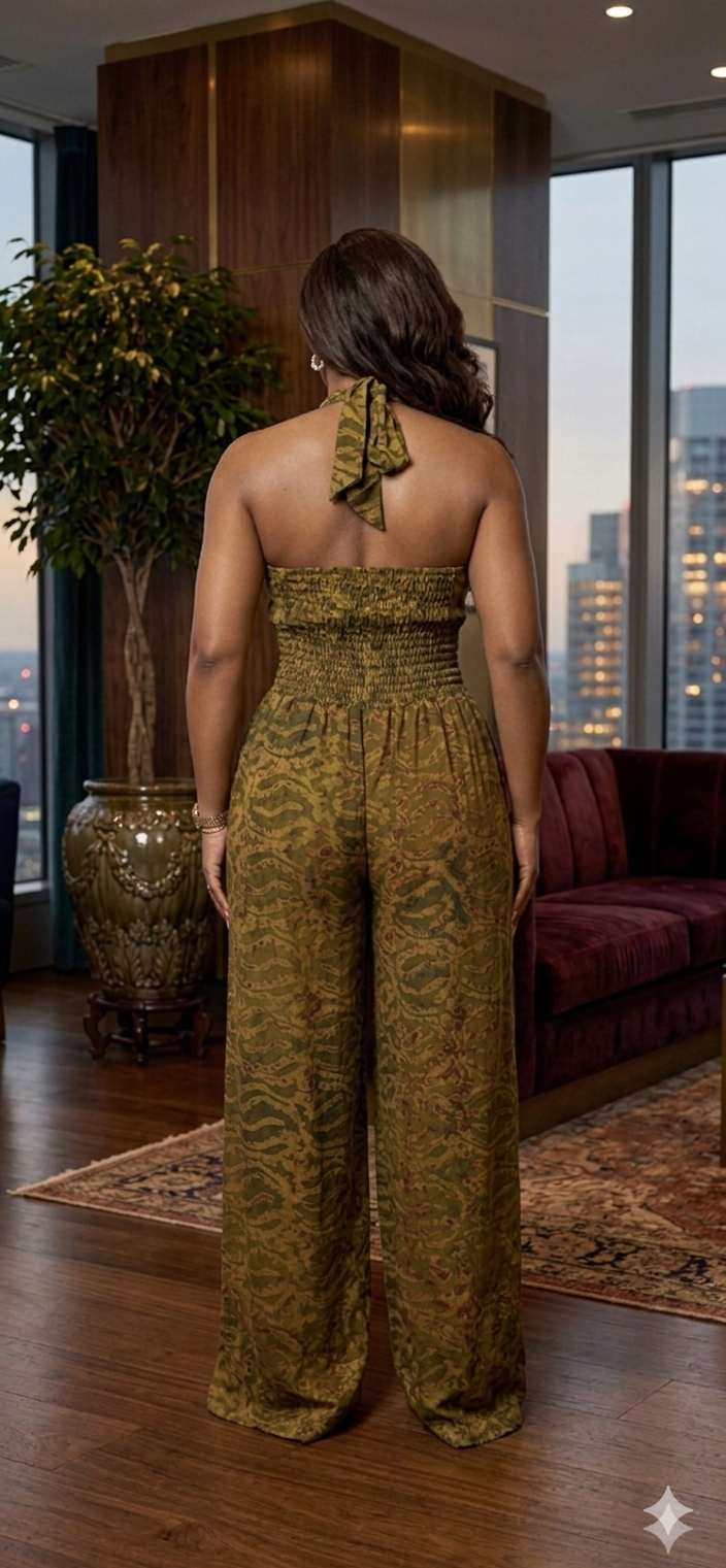 T43U(ADIRE JUMPSUIT)