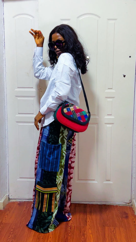 6GG(ADIRE PANT AND BAG)