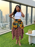 C41D(100% COTTON ANKARA SKIRT)