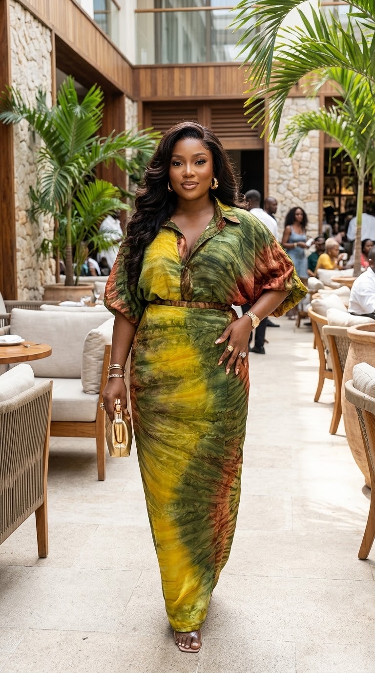 G88H Silk and chiffon set