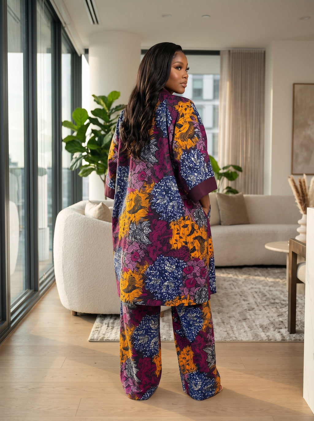 A92B 100 %cotton Ankara and Asoke set