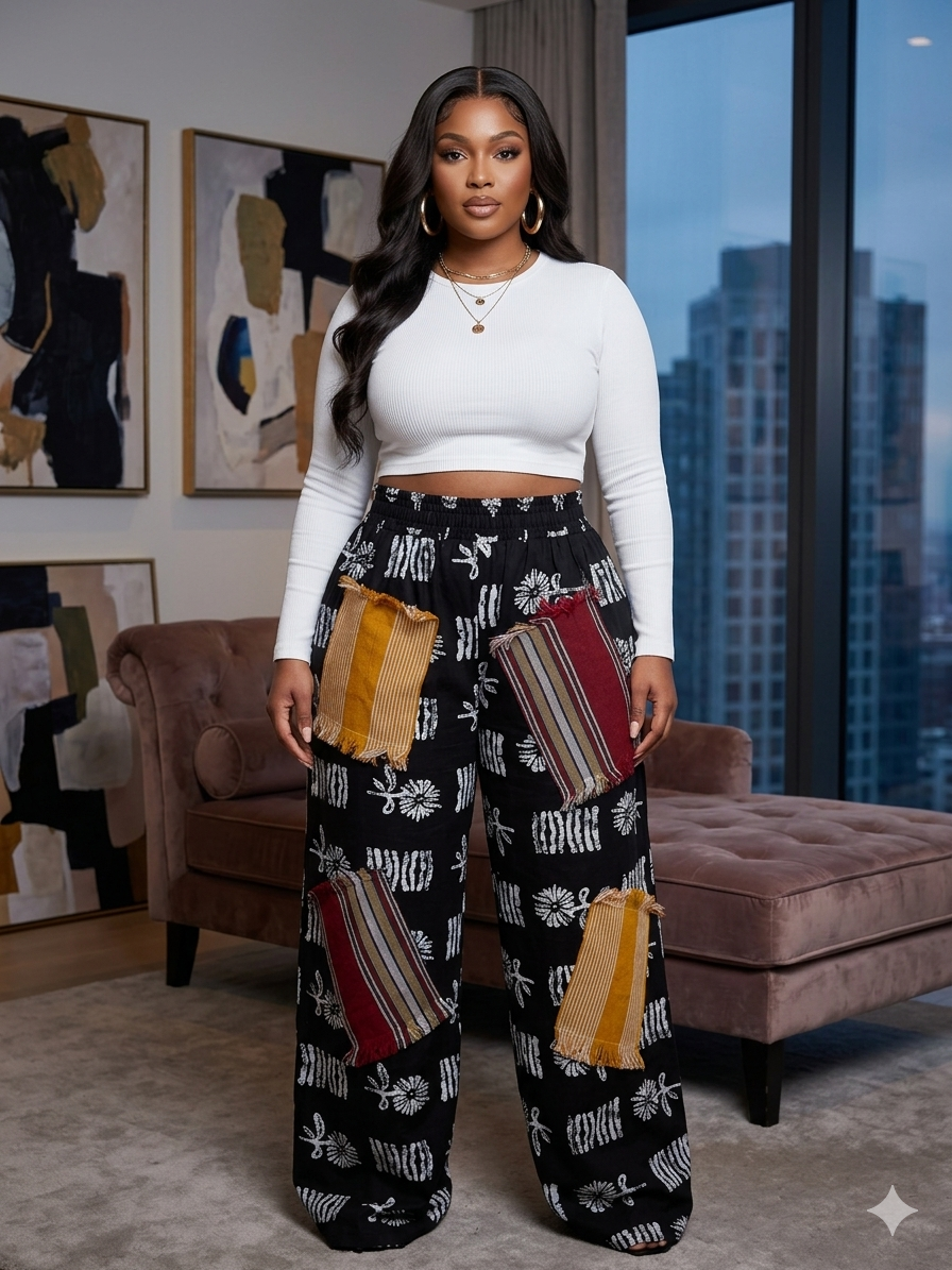 C27D(100% ANKARA AND ASOKE PANT)