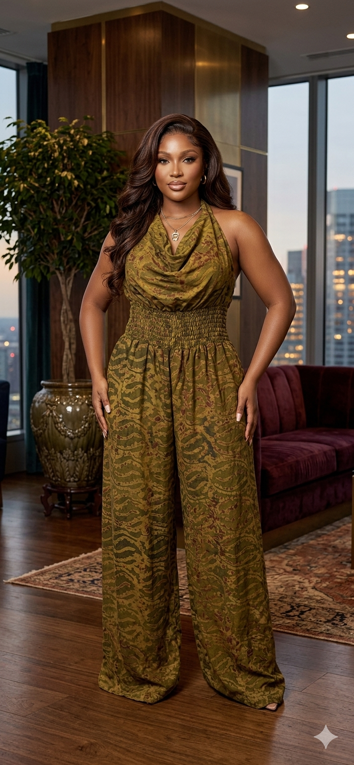T43U(ADIRE JUMPSUIT)