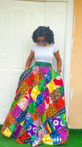 O12P(PALAZZO PATCH SKIRT)
